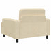 Fauteuil Crèmekleurig Stof
