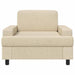 Fauteuil Crèmekleurig Stof