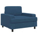 Fauteuil Blauw Stof