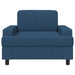 Fauteuil Blauw Stof