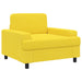 Fauteuil Lichtgeel Stof