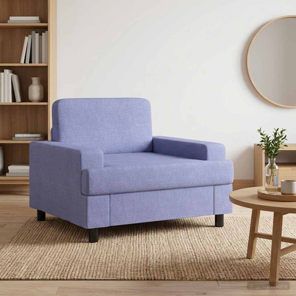 Fauteuil Jeans Blauw Stof