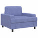 Fauteuil Jeans Blauw Stof