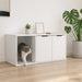 Kattenkrat meubel Wit 100 x 49 x 45 cm Bewerkt hout
