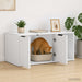 Kattenkrat meubel Wit 100 x 49 x 45 cm Bewerkt hout