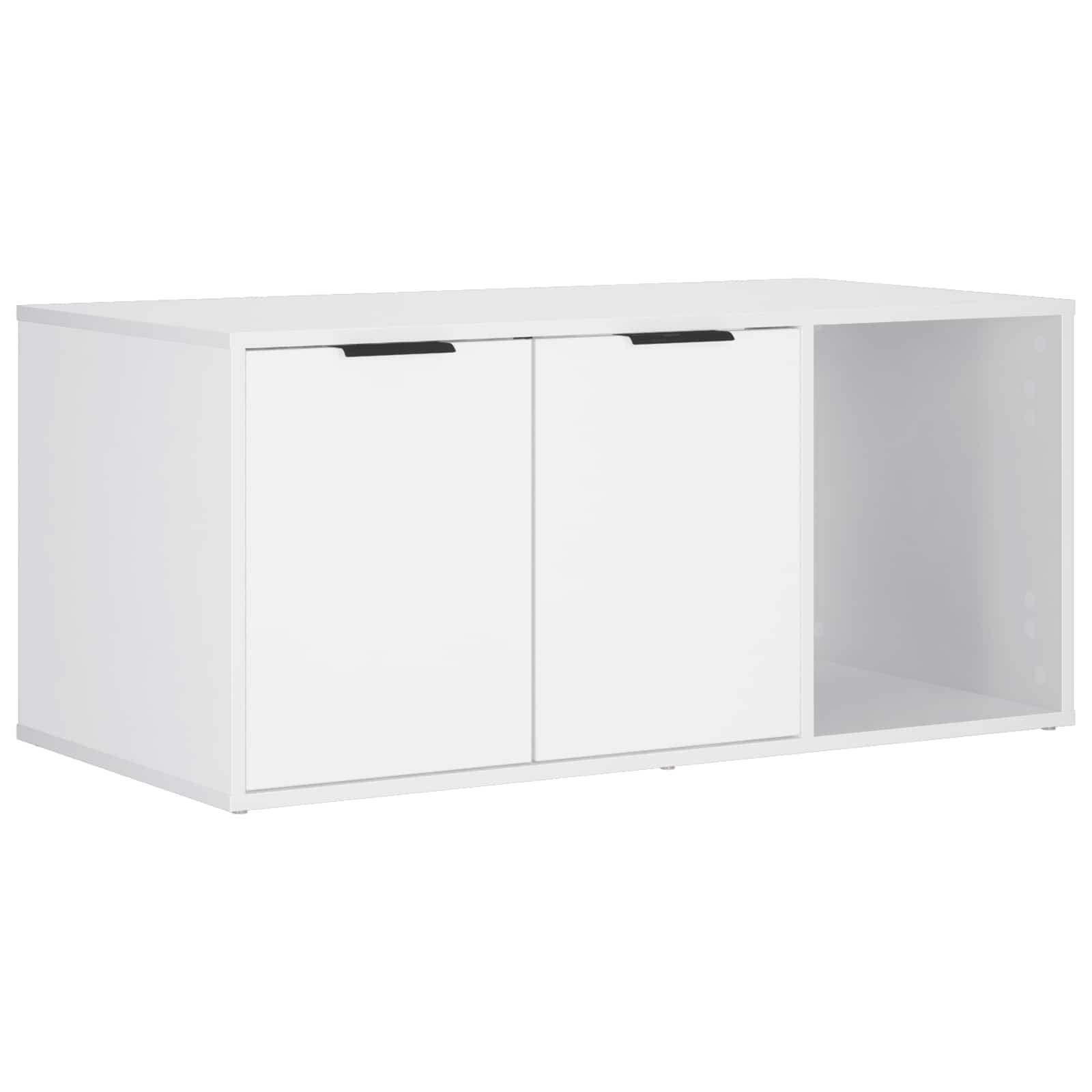 Kattenkrat meubel Wit 100 x 49 x 45 cm Bewerkt hout
