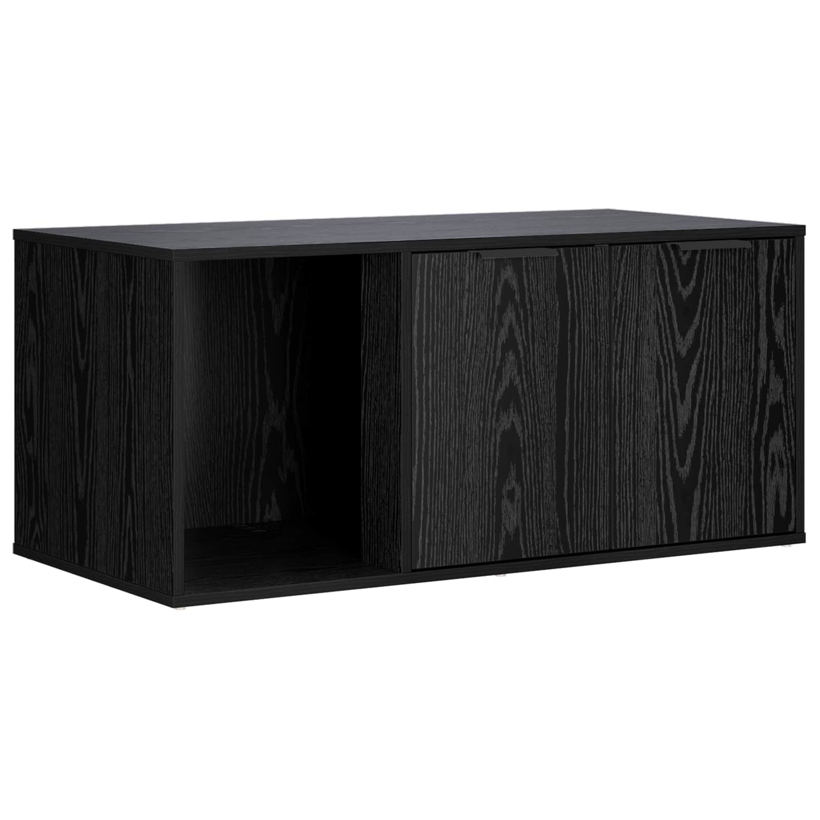 Kattenkrat meubel Zwart eiken 100 x 49 x 45 cm Bewerkt hout