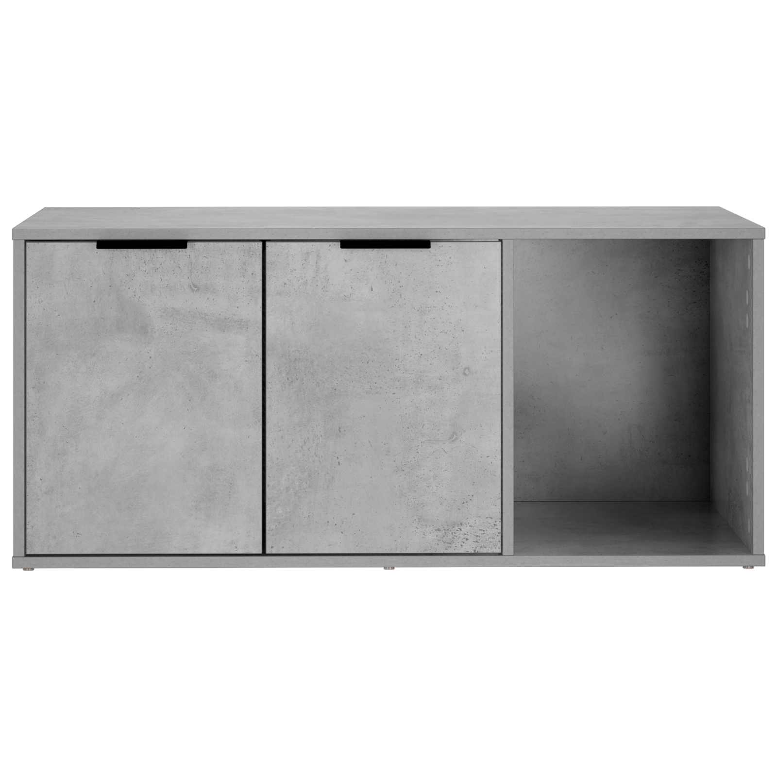 Kattenkrat meubel Betongrijs 100 x 49 x 45 cm Bewerkt hout