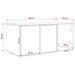 Kattenkrat meubel Betongrijs 100 x 49 x 45 cm Bewerkt hout