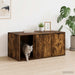 Kattenkrat meubel Gerookt eiken 100 x 49 x 45 cm Bewerkt hout