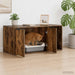Kattenkrat meubel Gerookt eiken 100 x 49 x 45 cm Bewerkt hout