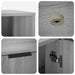 Kattenkrat meubel Grijs Sonoma 100 x 49 x 45 cm Bewerkt hout