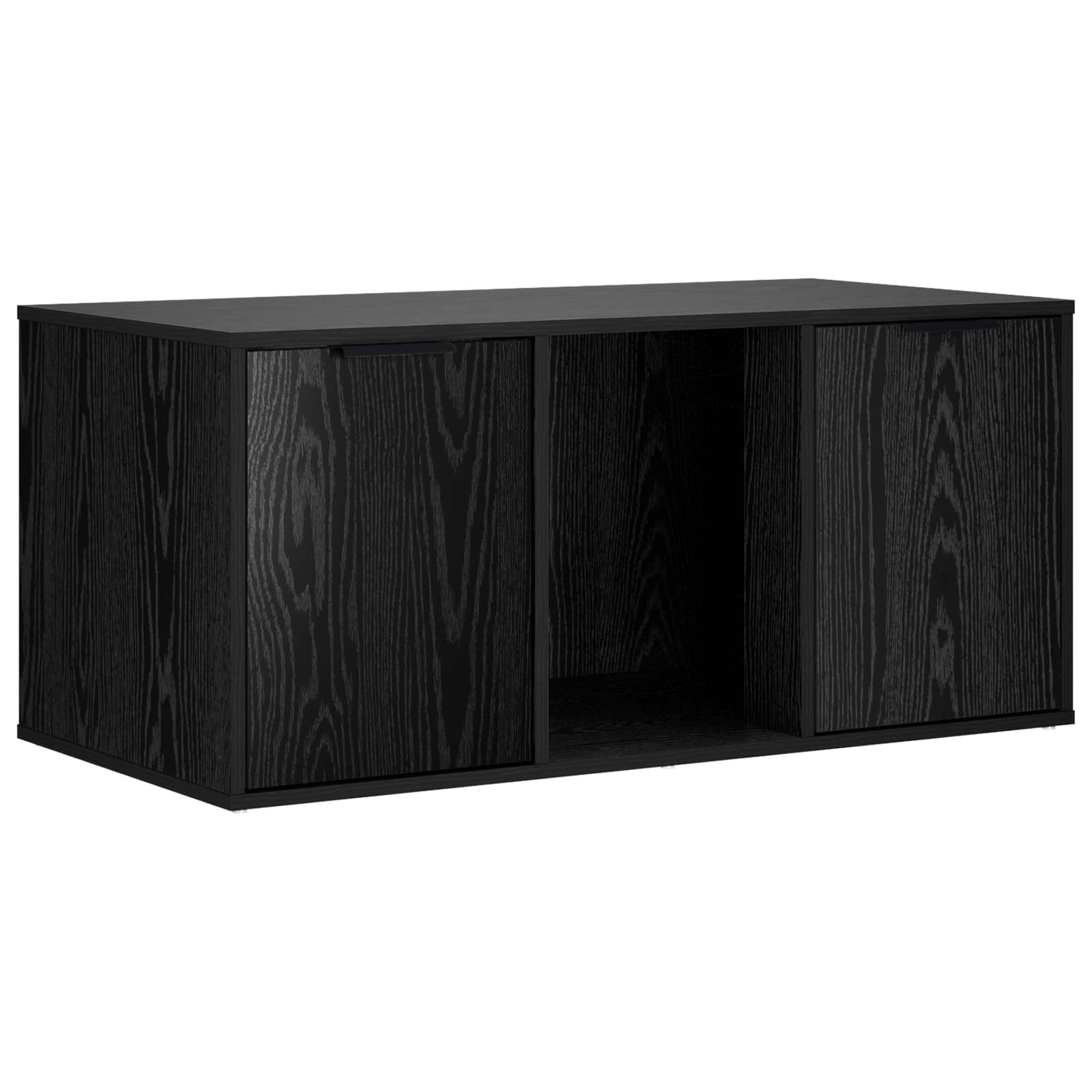 Kattenkrat meubel Zwart eiken 100 x 49 x 45 cm Bewerkt hout