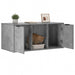 Kattenkrat meubel Betongrijs 100 x 49 x 45 cm Bewerkt hout