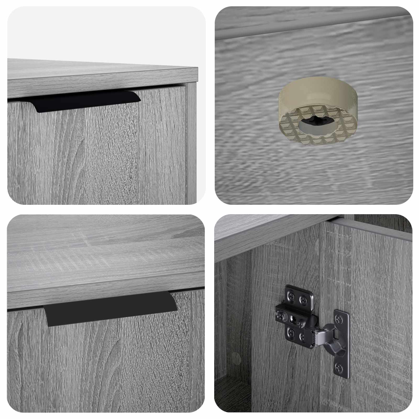 Kattenkrat meubel Grijs Sonoma 100 x 49 x 45 cm Bewerkt hout