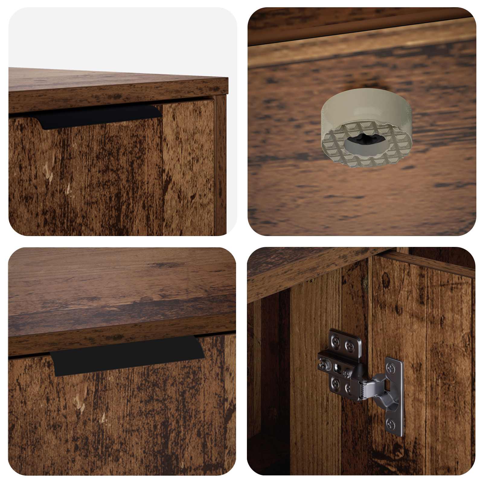 Kattenkrat meubel Oud hout 100 x 49 x 45 cm Bewerkt hout