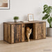 Kattenkrat meubel Oud hout 100 x 49 x 45 cm Bewerkt hout