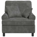 XL fauteuil met kussens Lichtgrijs 1,5 Lijnen Stof