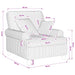 XL fauteuil met kussens Lichtgrijs 1,5 Lijnen Stof
