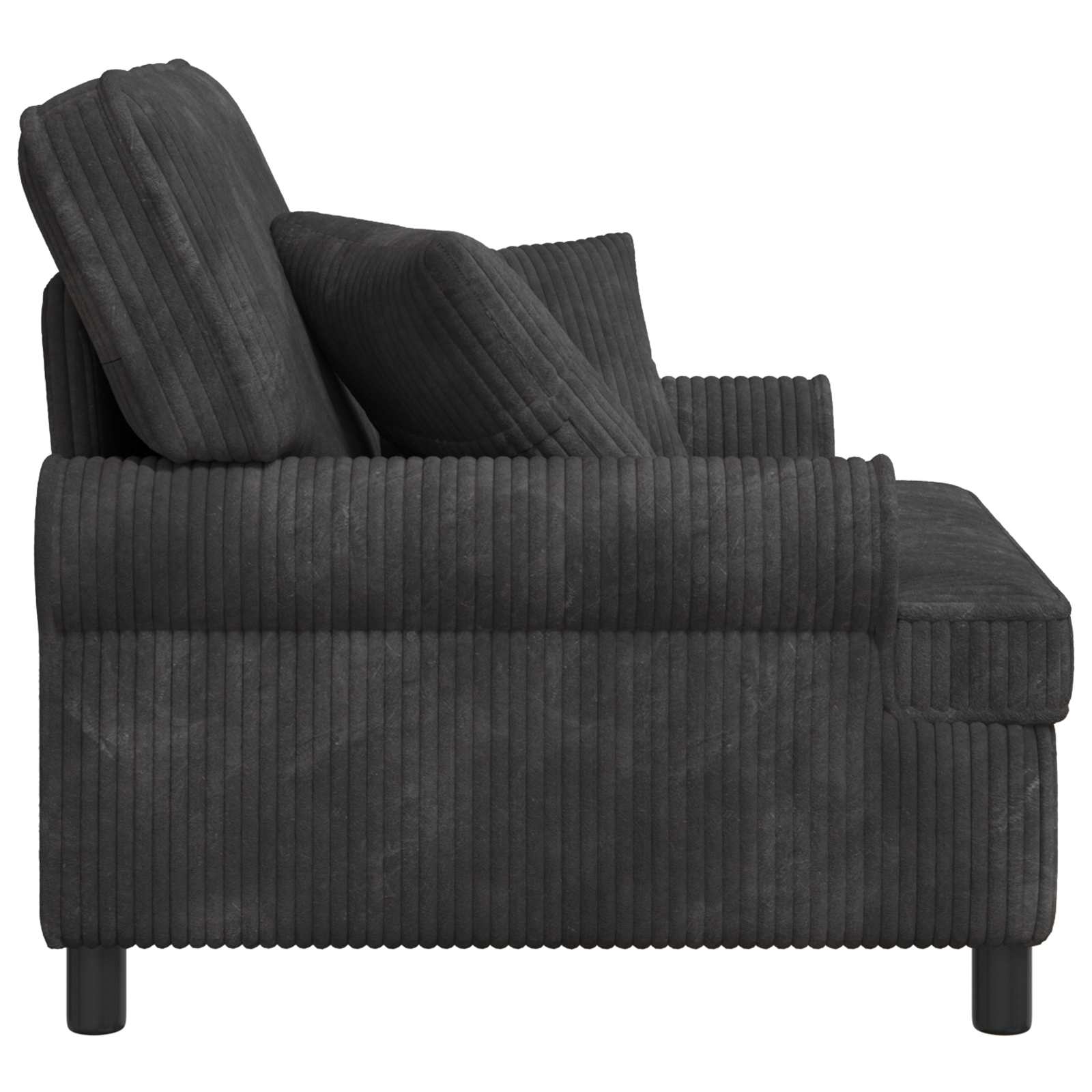 XL fauteuil met kussens Donkergrijs 1,5 Lijnen Stof