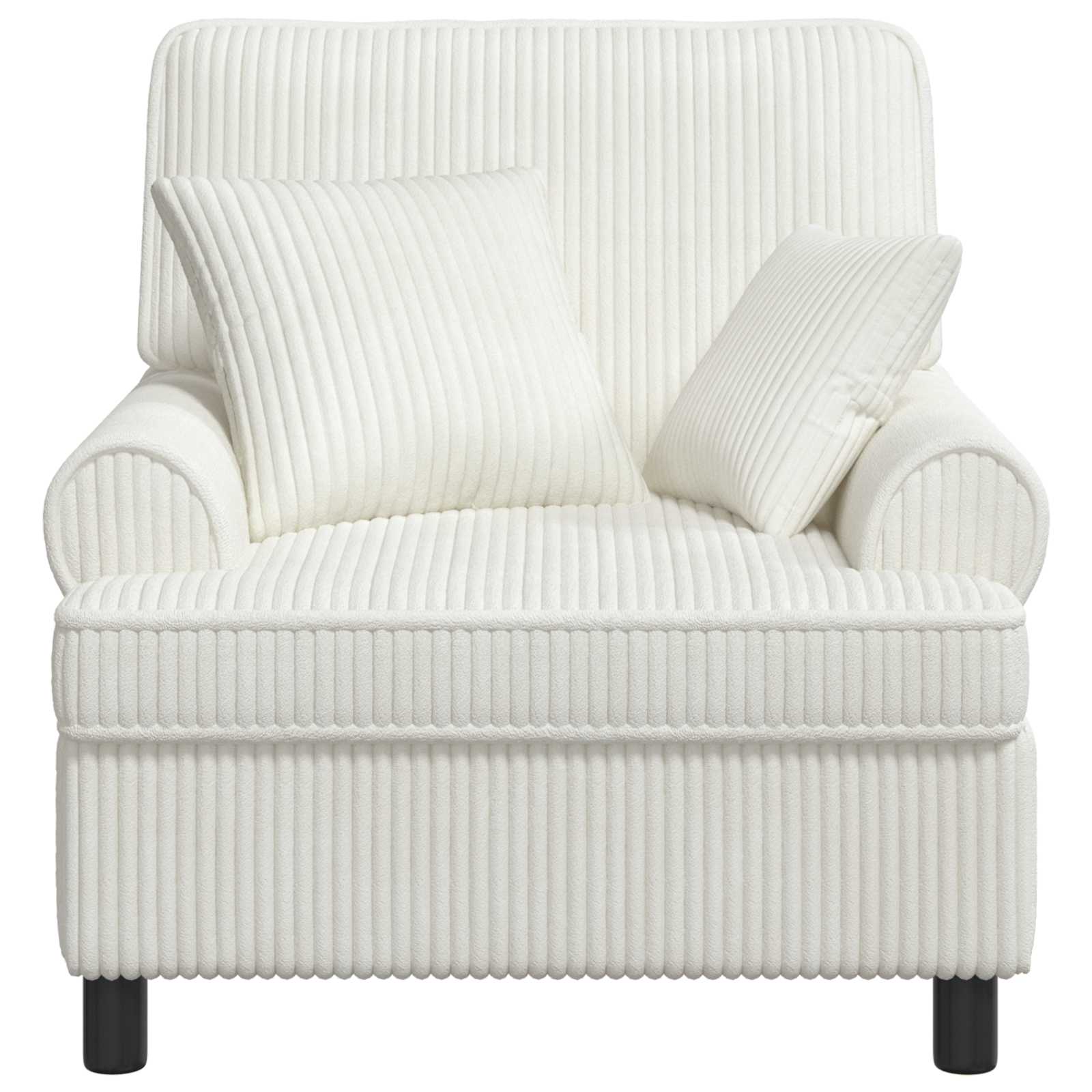 XL fauteuil met kussens Crèmekleurig 1,5 Lijnen Stof
