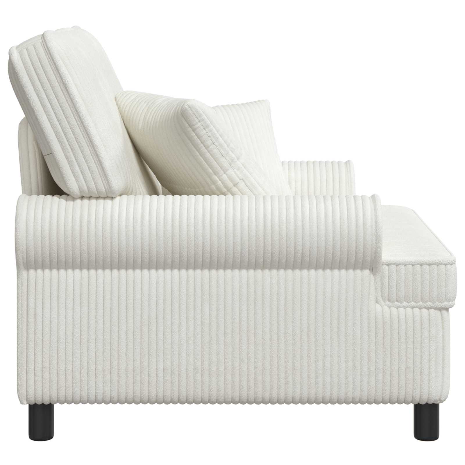 XL fauteuil met kussens Crèmekleurig 1,5 Lijnen Stof