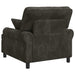 XL fauteuil met kussens Antraciet 1,5 Lijnen Stof