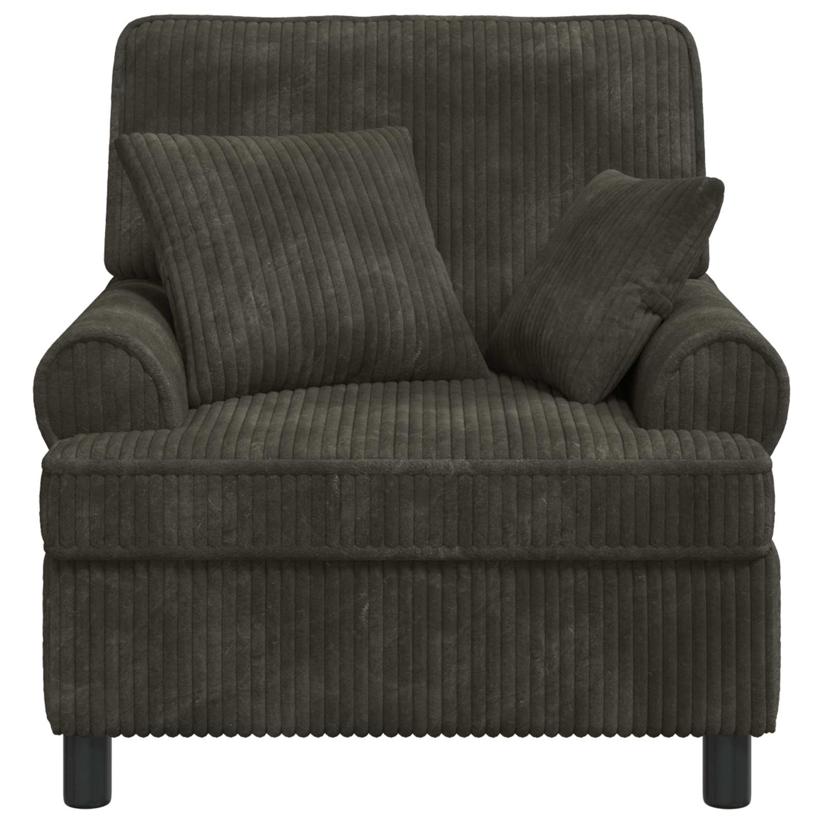 XL fauteuil met kussens Antraciet 1,5 Lijnen Stof