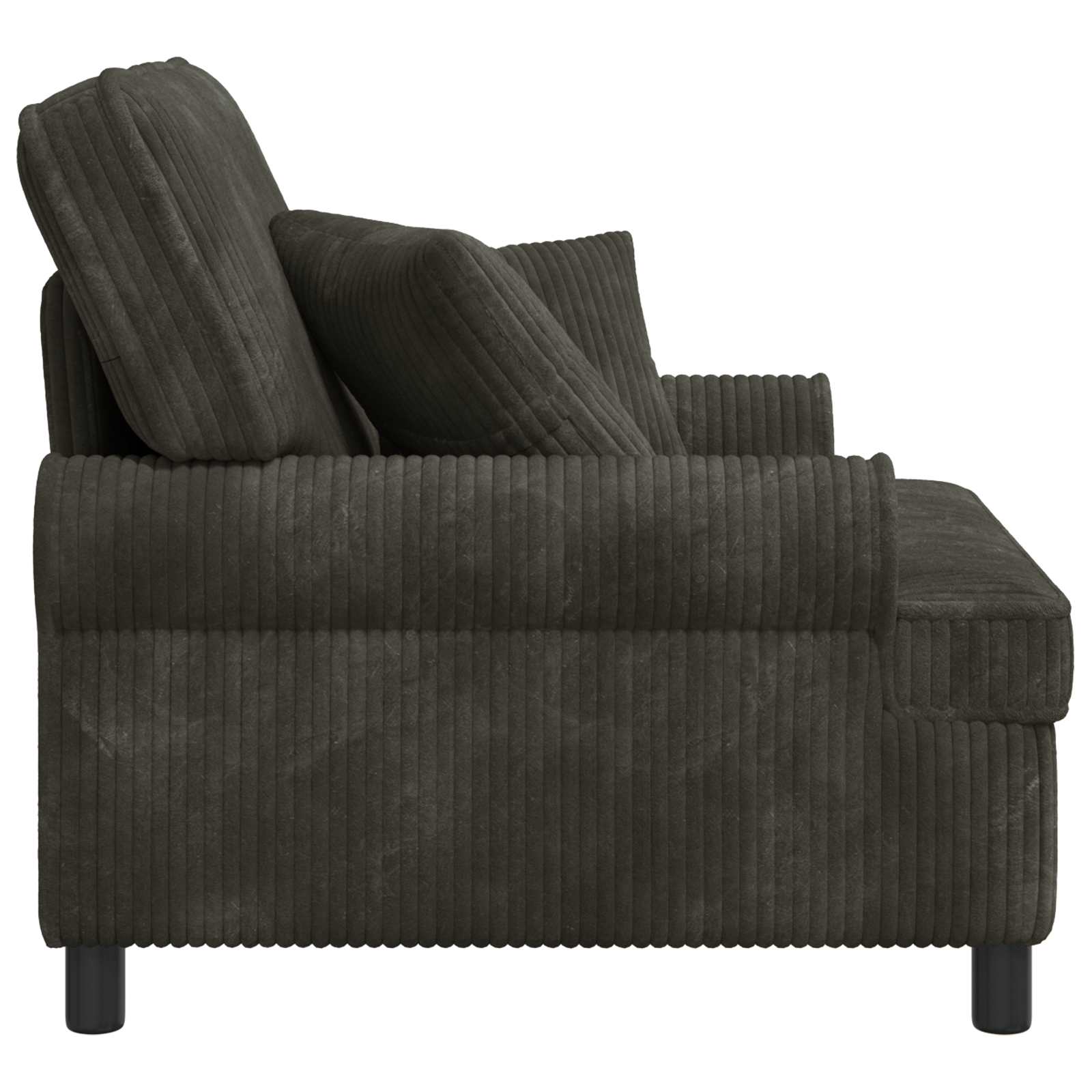 XL fauteuil met kussens Antraciet 1,5 Lijnen Stof