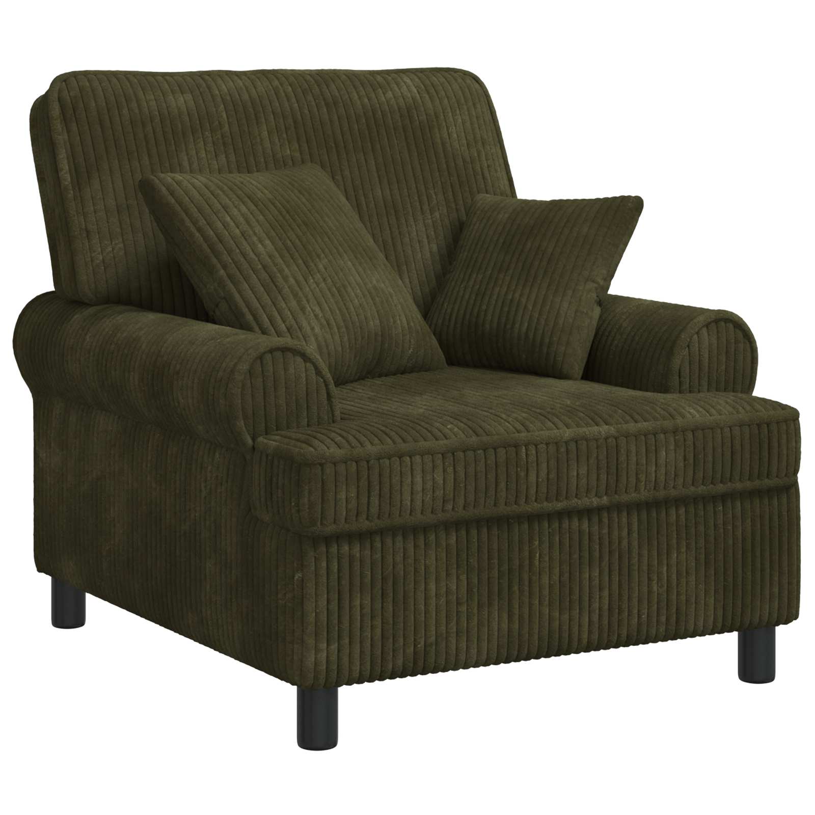 XL fauteuil met kussens Groen 1,5 Lijnen Stof