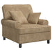 XL fauteuil met kussens Taupe 1,5 Lijnen Stof