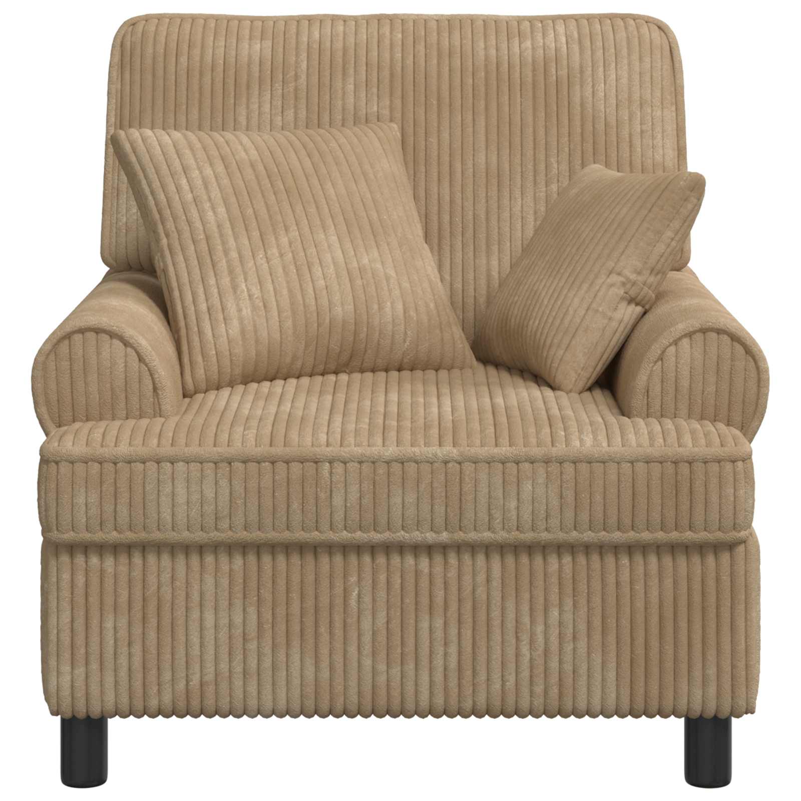 XL fauteuil met kussens Taupe 1,5 Lijnen Stof