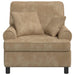 XL fauteuil met kussens Taupe 1,5 Lijnen Stof