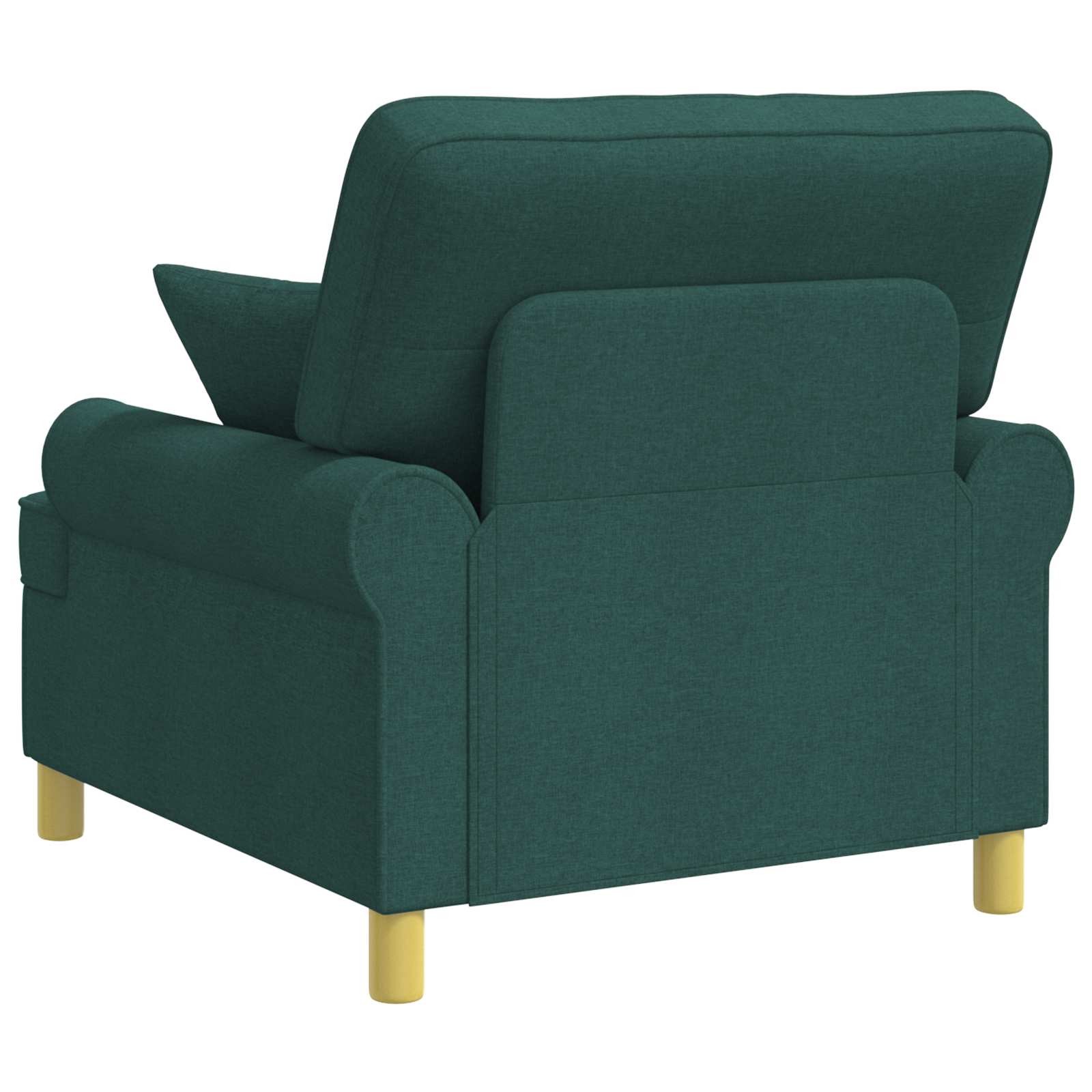 XL fauteuil met kussens Donkergroen Stof