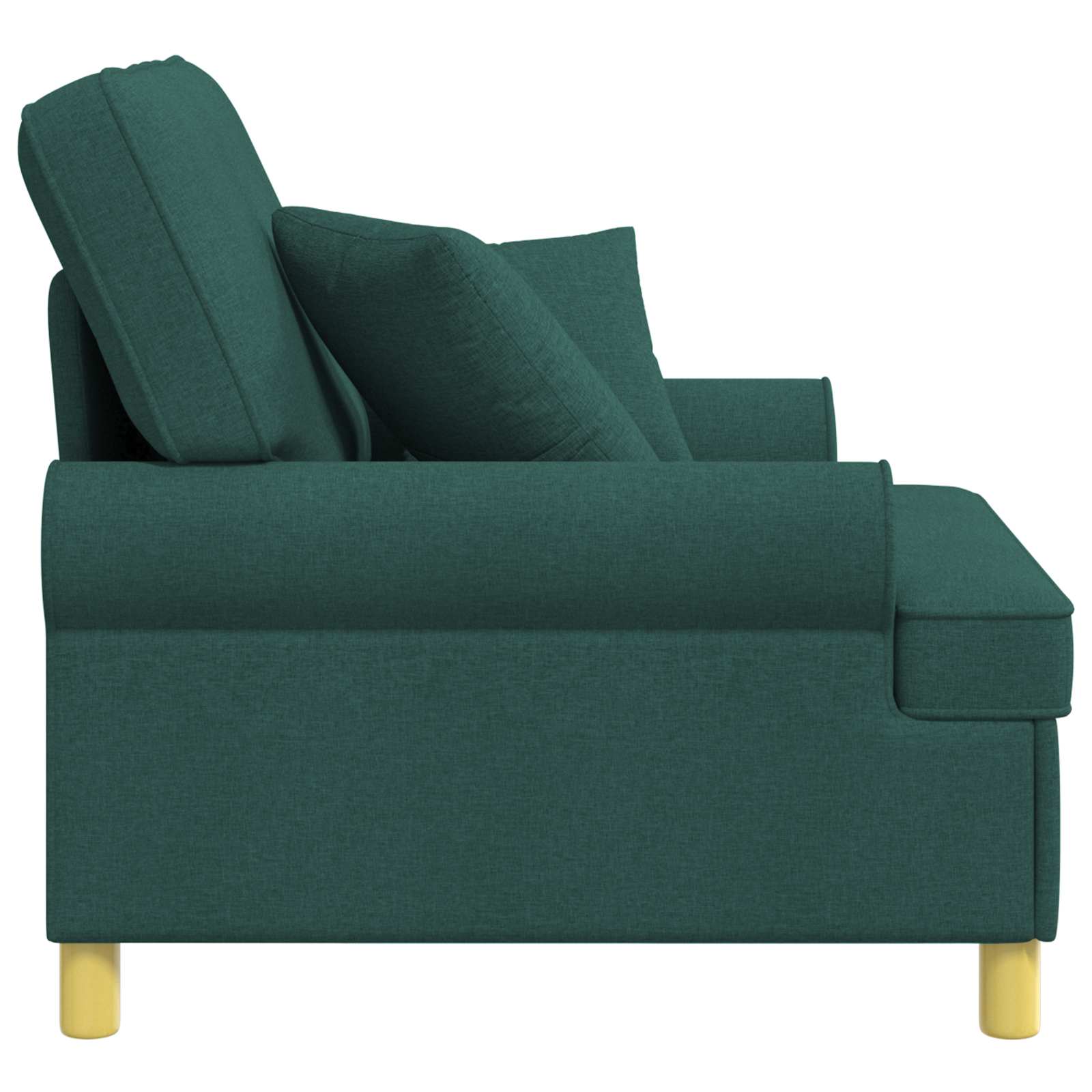 XL fauteuil met kussens Donkergroen Stof