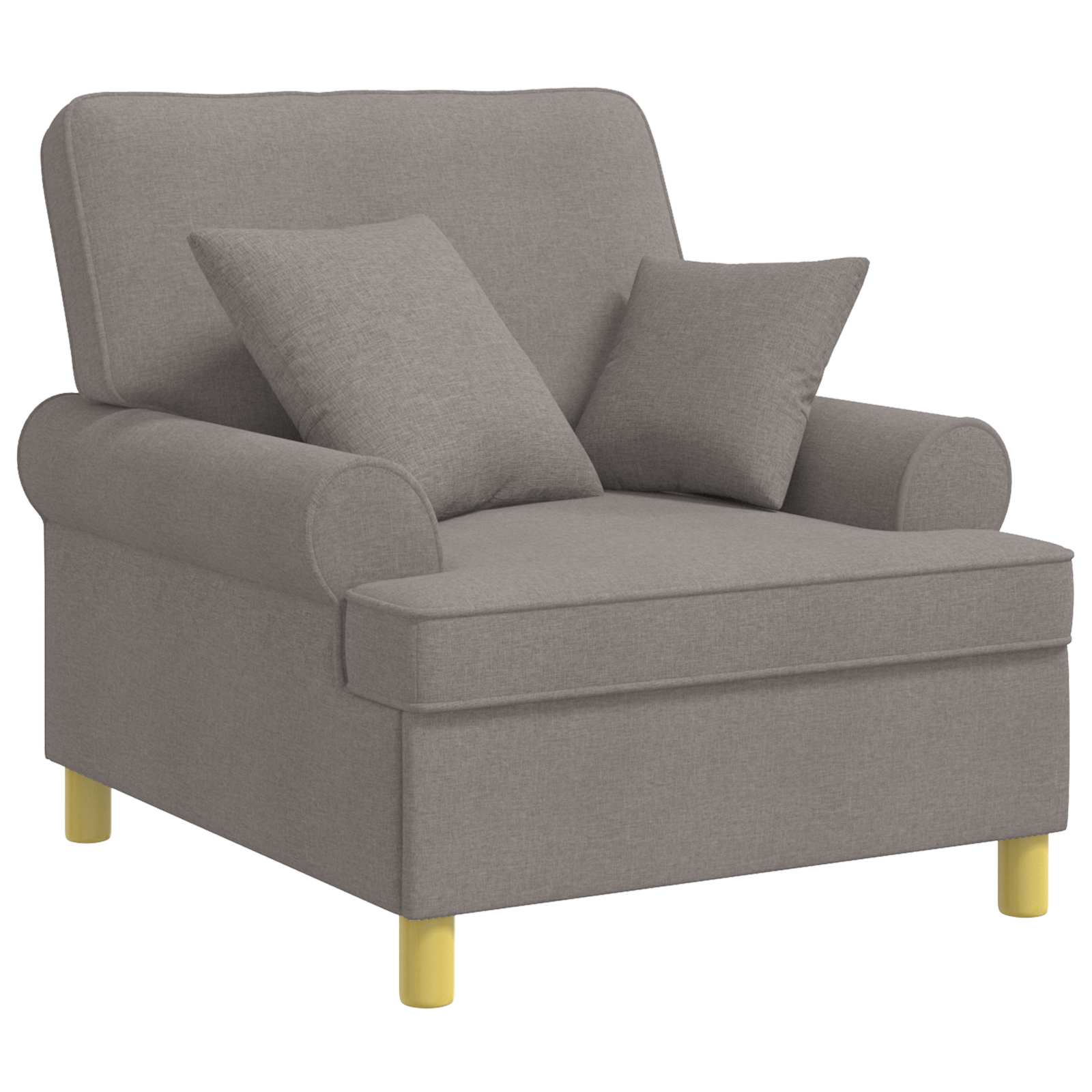 XL fauteuil met kussens Taupe Stof