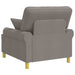 XL fauteuil met kussens Taupe Stof
