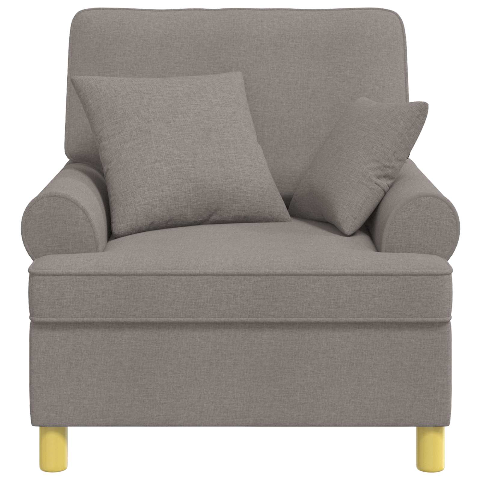 XL fauteuil met kussens Taupe Stof
