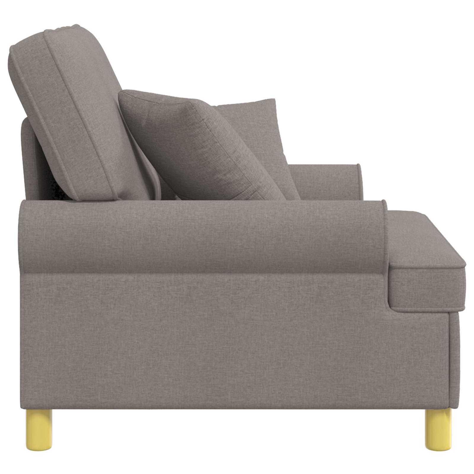 XL fauteuil met kussens Taupe Stof