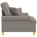 XL fauteuil met kussens Taupe Stof