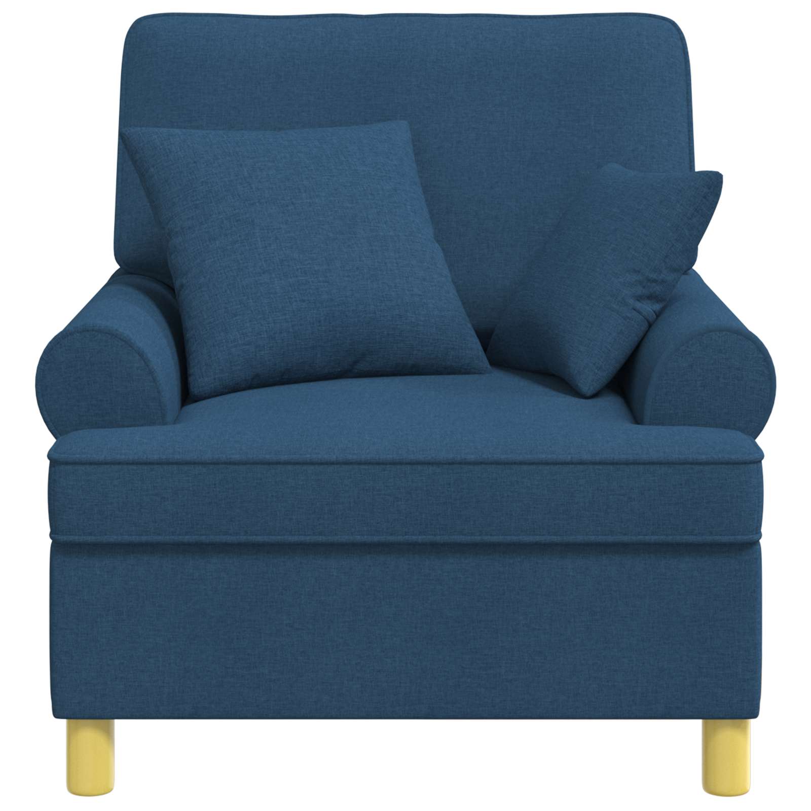 XL fauteuil met kussens Blauw Stof