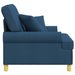 XL fauteuil met kussens Blauw Stof