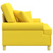 XL fauteuil met kussens Lichtgeel Stof