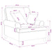XL fauteuil met kussens Lichtgeel Stof