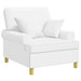 XL fauteuil met kussens Wit Stof