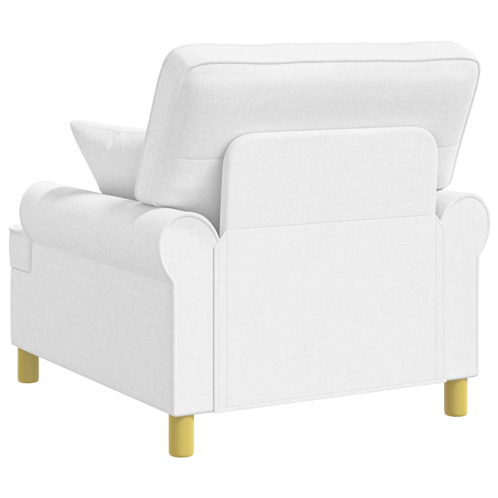 XL fauteuil met kussens Wit Stof