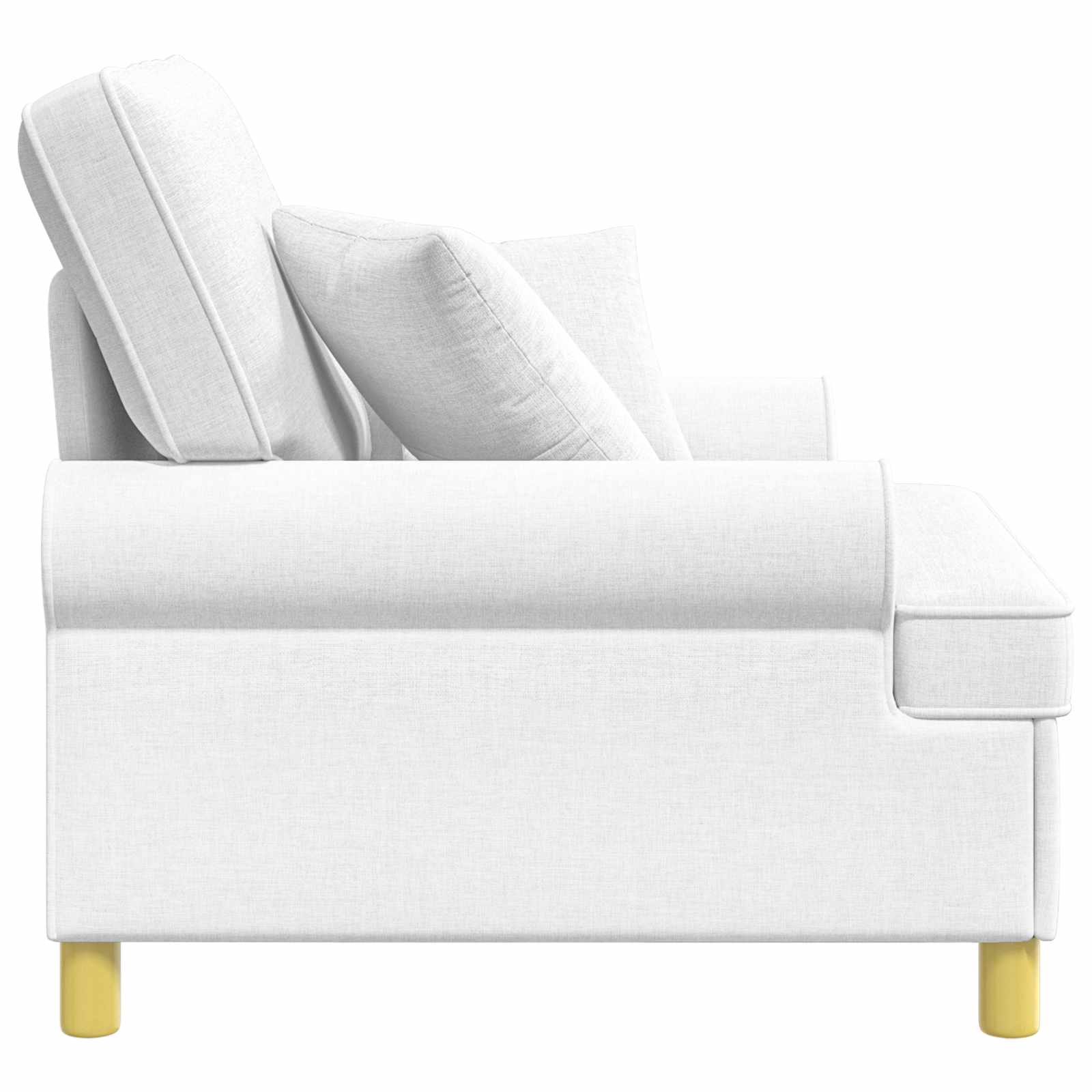 XL fauteuil met kussens Wit Stof
