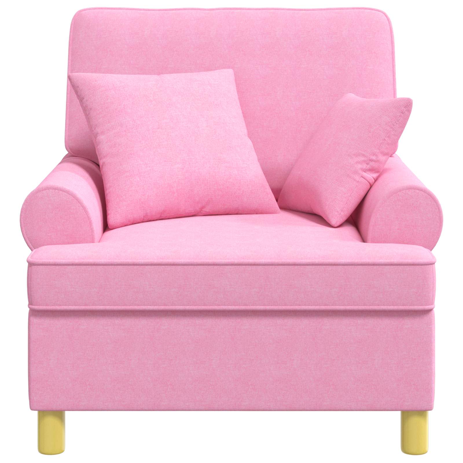 XL fauteuil met kussens Roze Stof