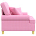 XL fauteuil met kussens Roze Stof