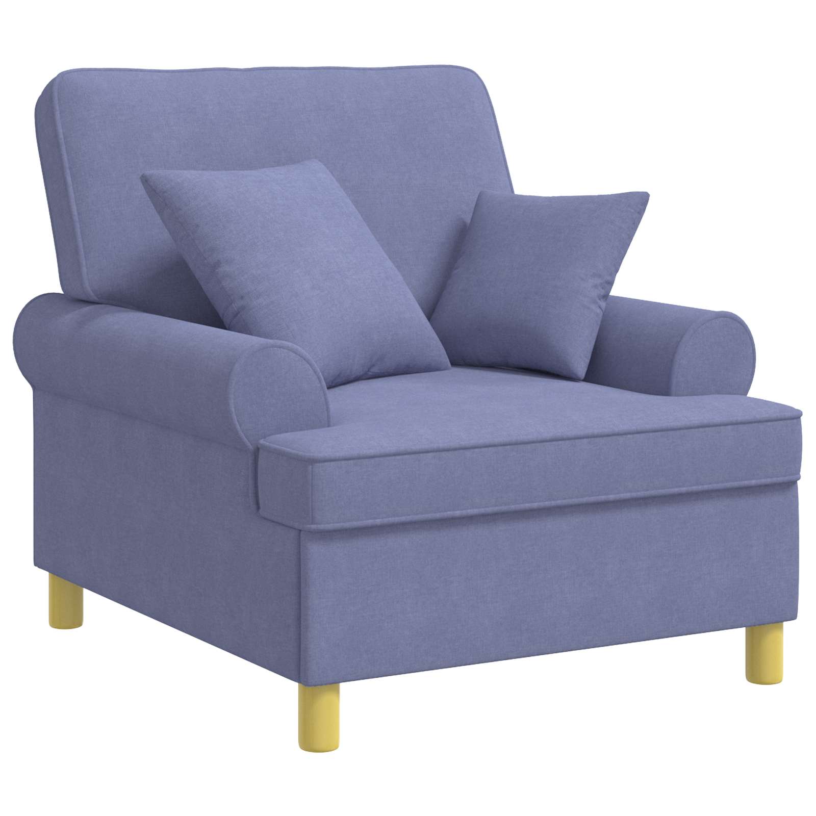 XL fauteuil met kussens Jeans Blauw Stof